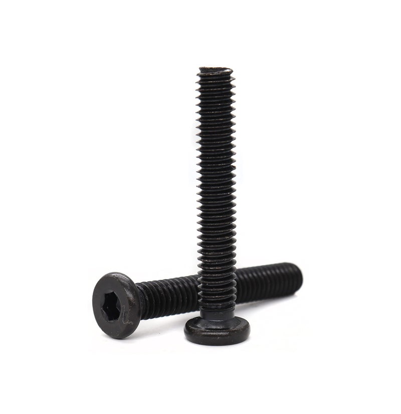 binifiMux 10-Pack Black 5/16-18 x2-1/2"" Flat Head Allen Bolt Joint Connecting Bolts Socket Cap Screws for Furniture Connecting